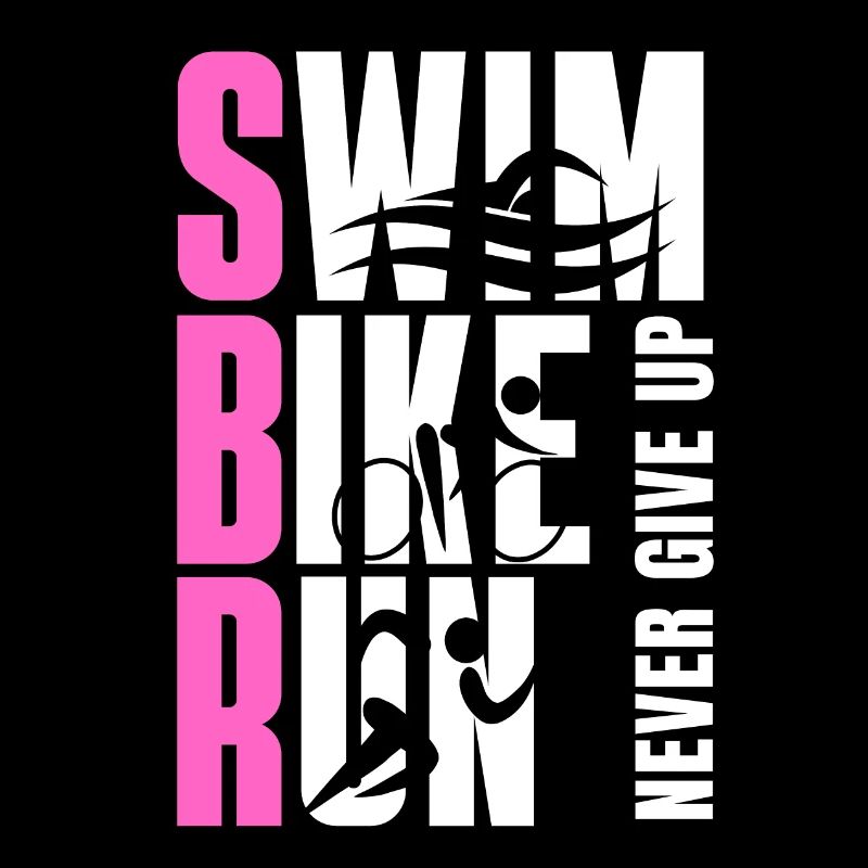 triathlon triathlete never give up rose