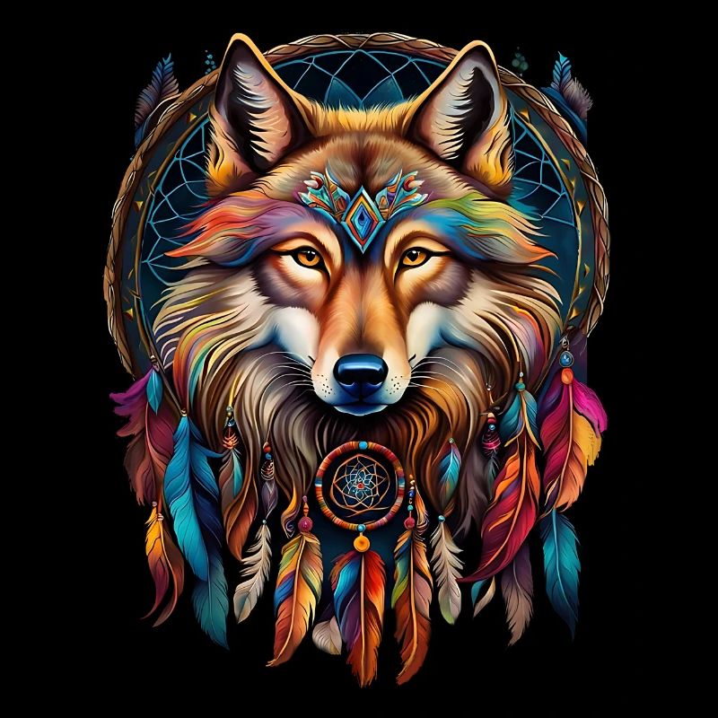 Wolf und Traumfänger