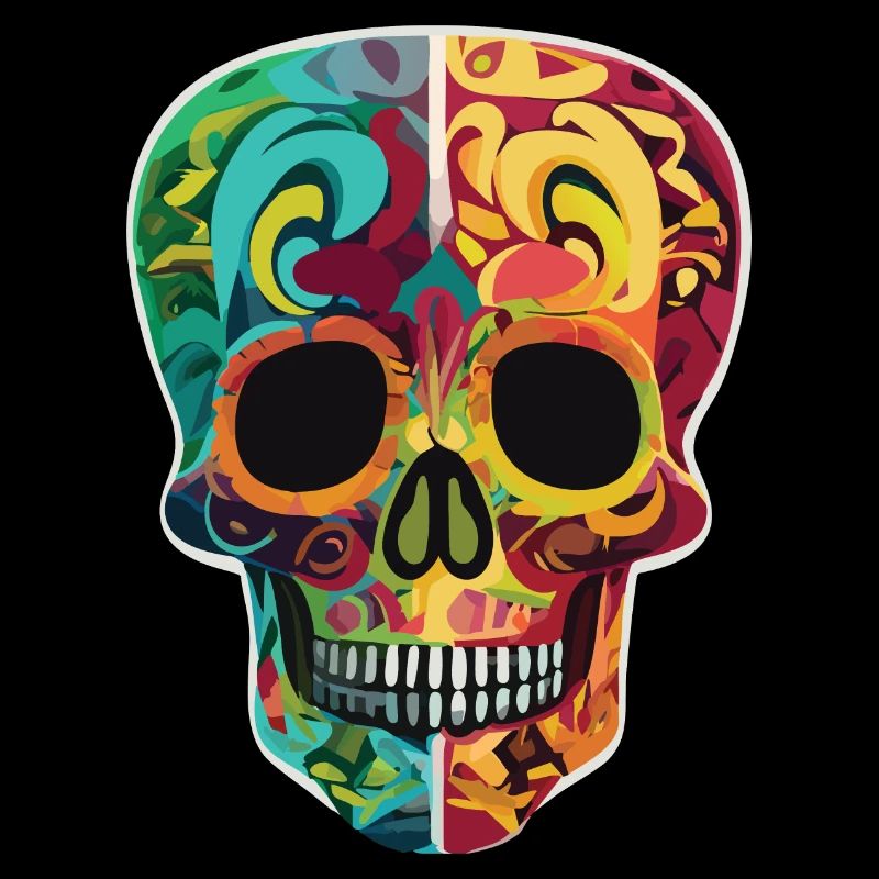 Calavera - Bunter Totenkopf