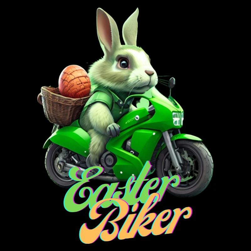 Biker de Pâques - Le lapin de Pâques devient un motard