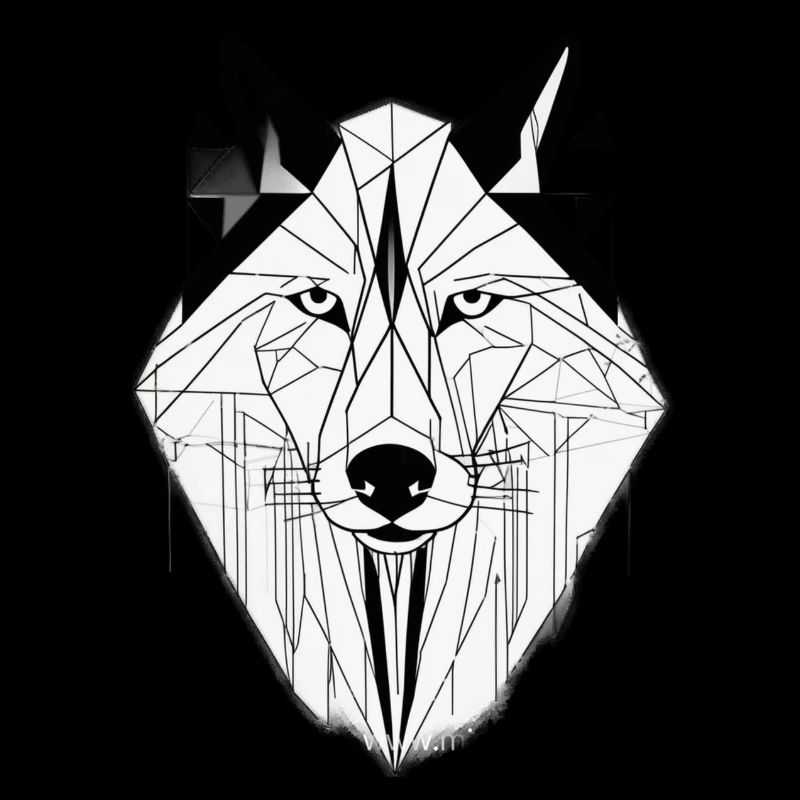 Moderner Wolf