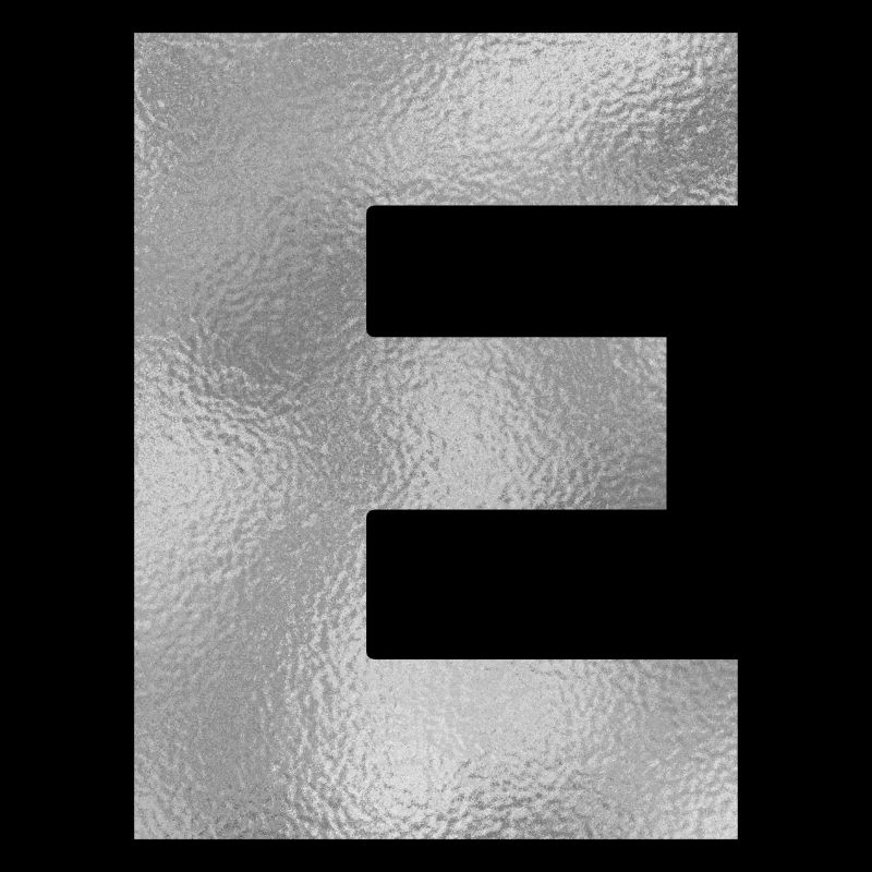 Buchstabe E Silber