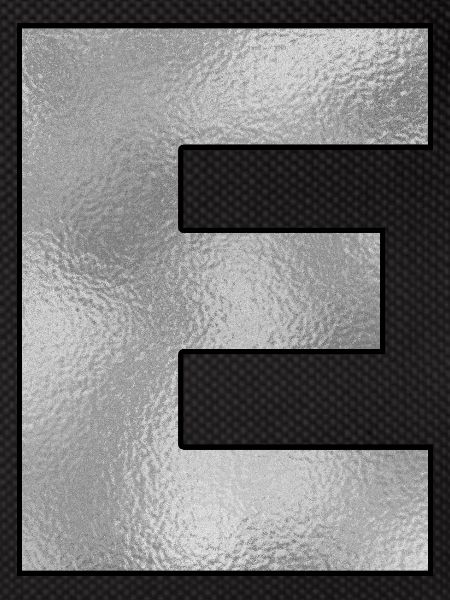 Letter E Silver