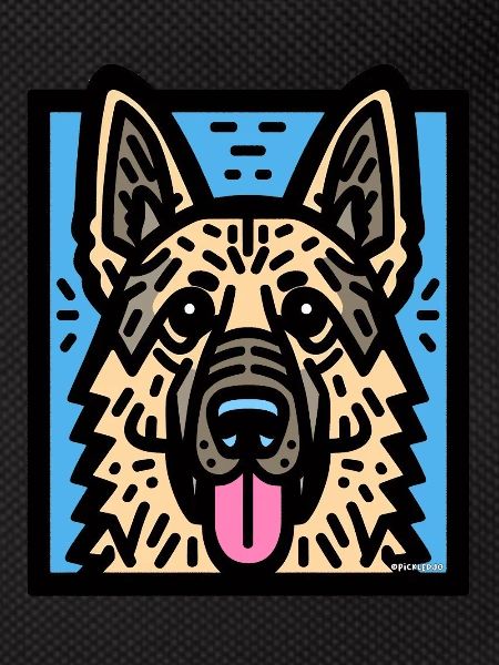 German Shepherd Pop Art