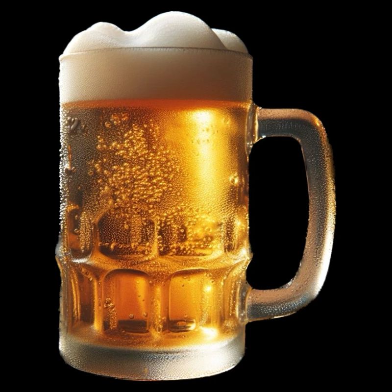 Ein kaltes Bier im Bierkrug