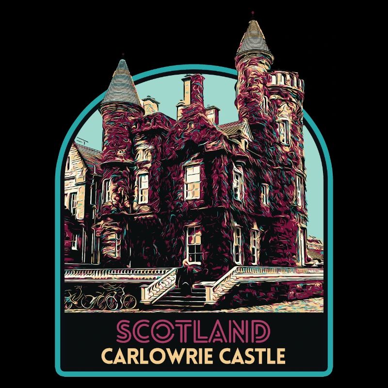 Illustration Château Carlowrie, Écosse