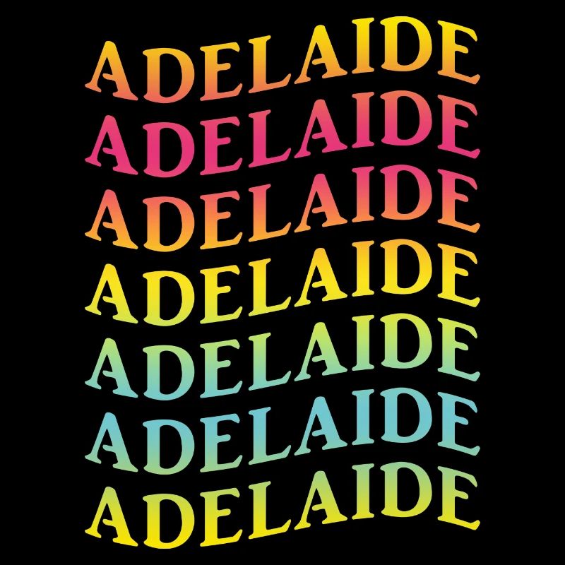 Adelaide wave effect t-shirt gift idea