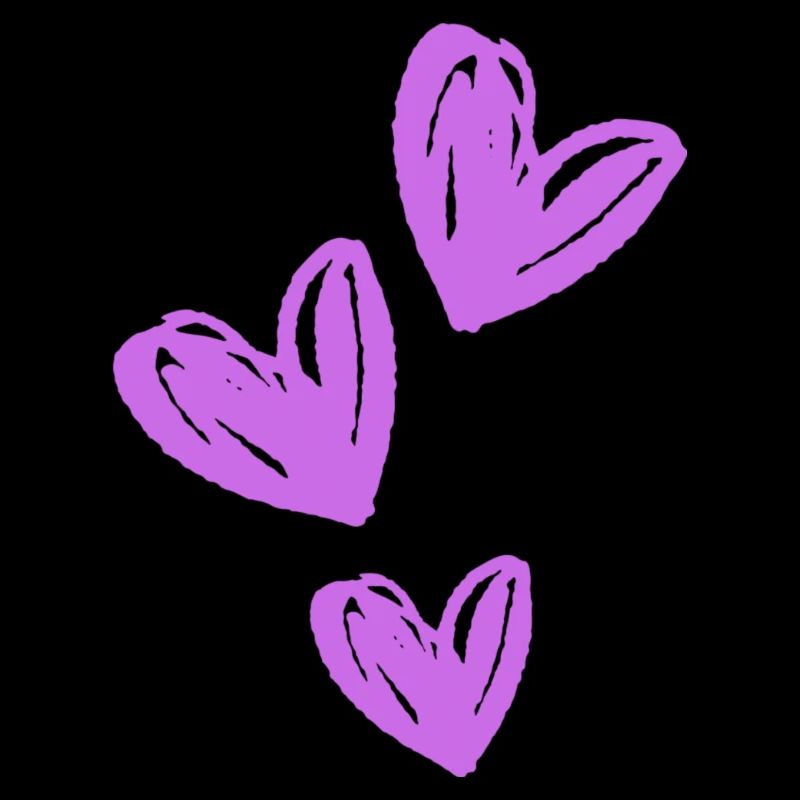 Coeurs Icône Violet