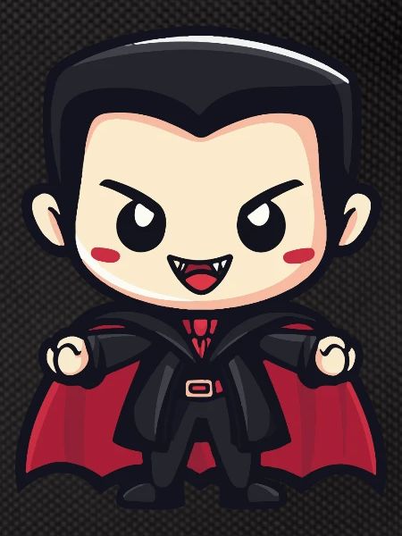 Vampire Halloween Cute Comic