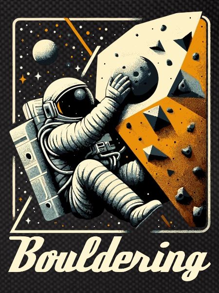 Bouldering Astronaut Spaceman Gift