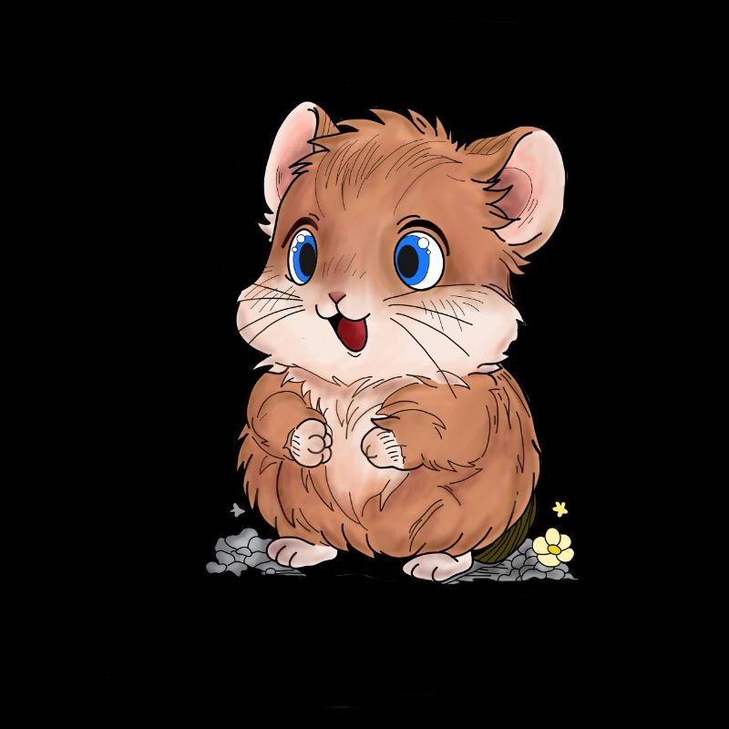 Fröhlicher Hamster