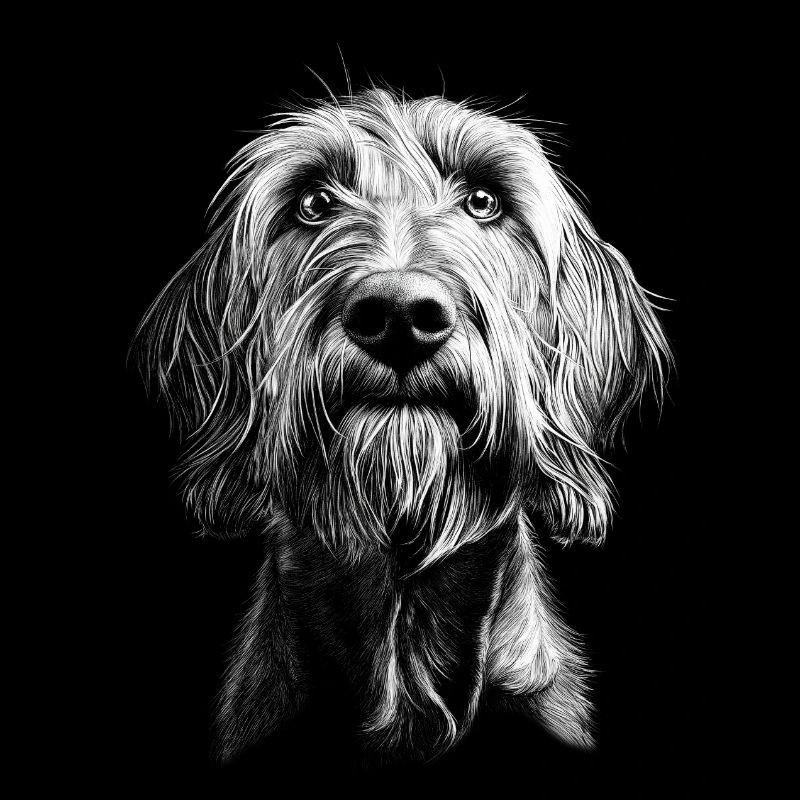 Spinone Italiano Portrait Hunde Hund Jagdhunde