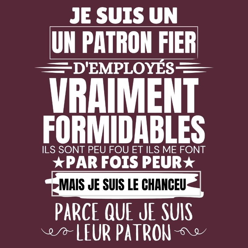 Ich bin stolzer Chef der Mitarbeiter