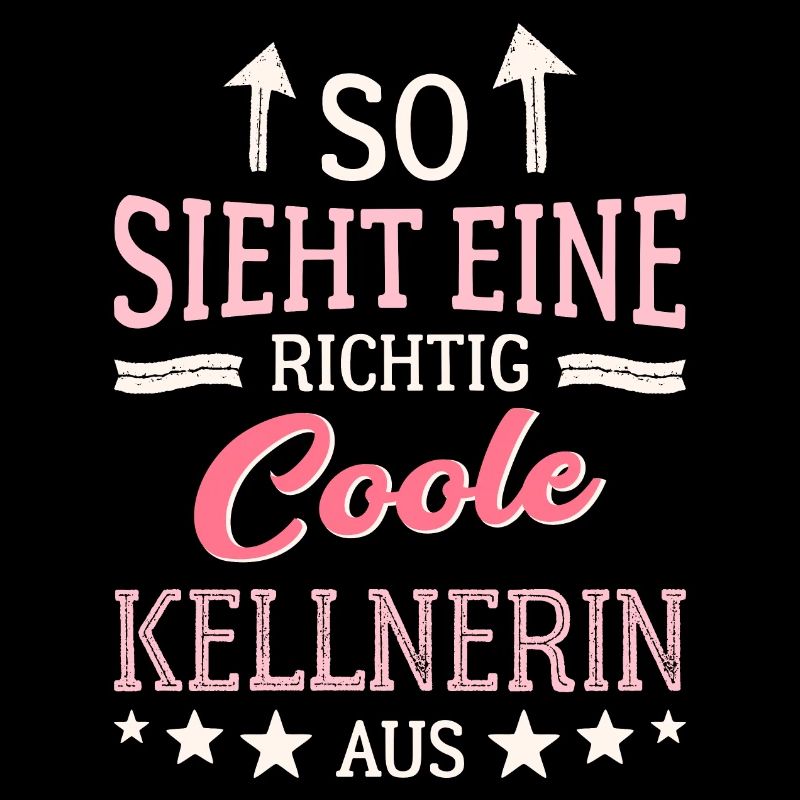 So sieht eine coole Kellnerin aus Bedienung