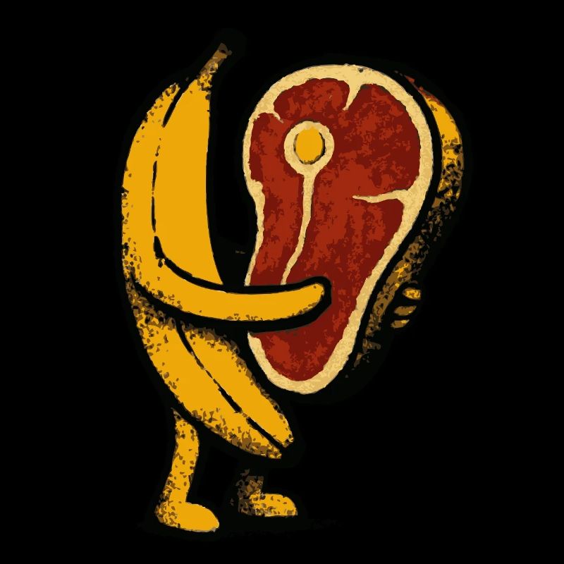 Banane mit Fleisch