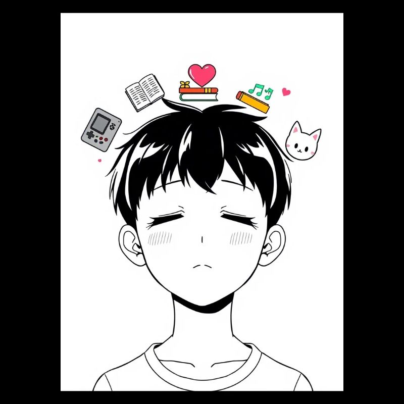 Anime Boy Lost in Thoughts – Esthétique et sentiments