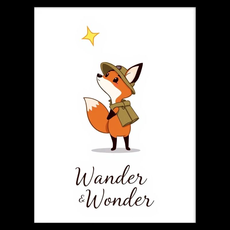 Wander & Wonder : Explorer Fox Design !