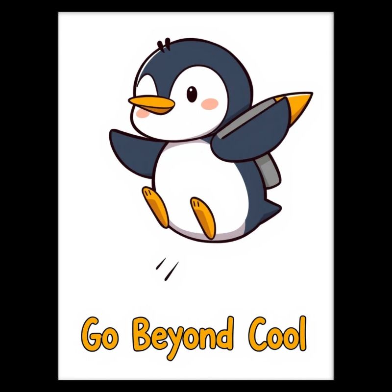 Penguin Design – Go Beyond Cool Motif - cute!