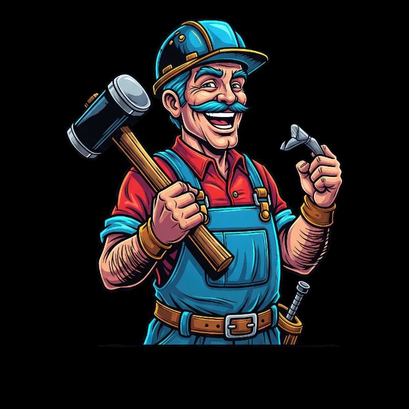 Handwerker Stolz: Hammerharte Arbeit!