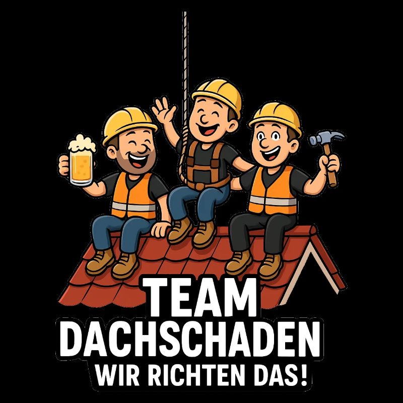 Team Dachschaden Dachdecker witzig