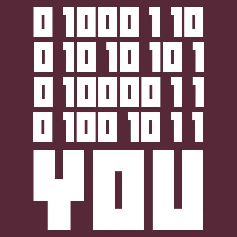 Code binaire F**k YOU – Geek Code & Nerd Humo