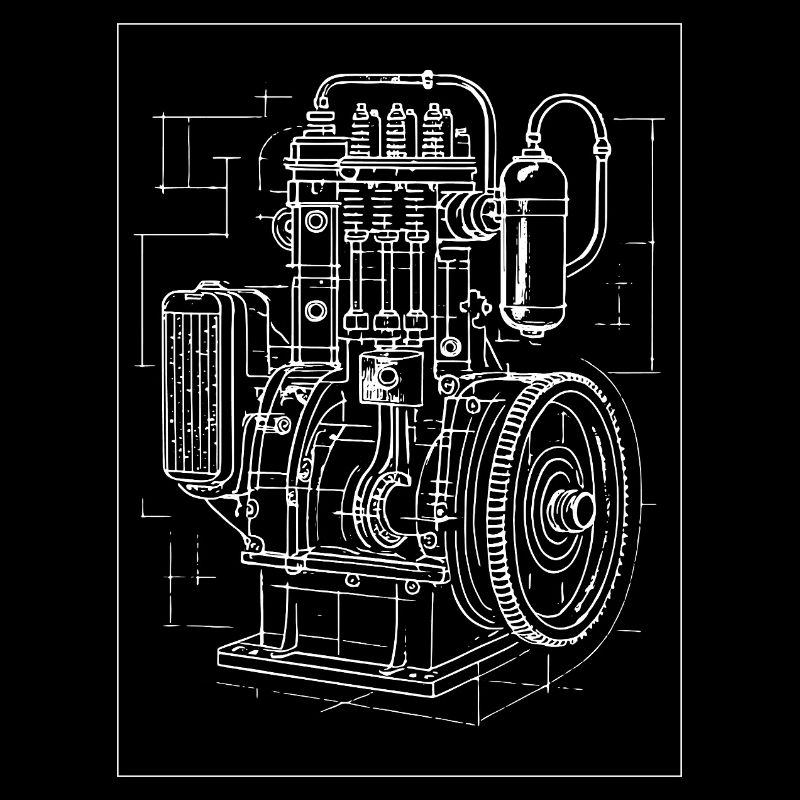 Industrial Engine Blueprint