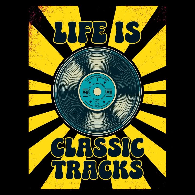 LIFE IS CLASSIC TRACKS Vinyle Rétro 70s