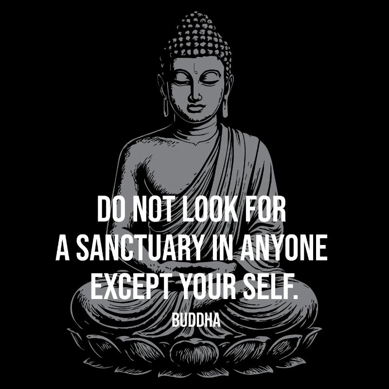 Conception de citations du Bouddha pour l’auto-sanctuaire