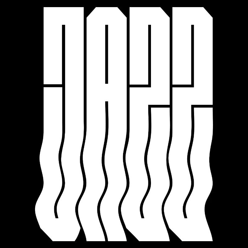 Bold wavy jazz logo design