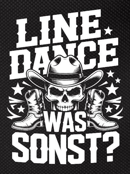 Line Dance Skull Cowboy