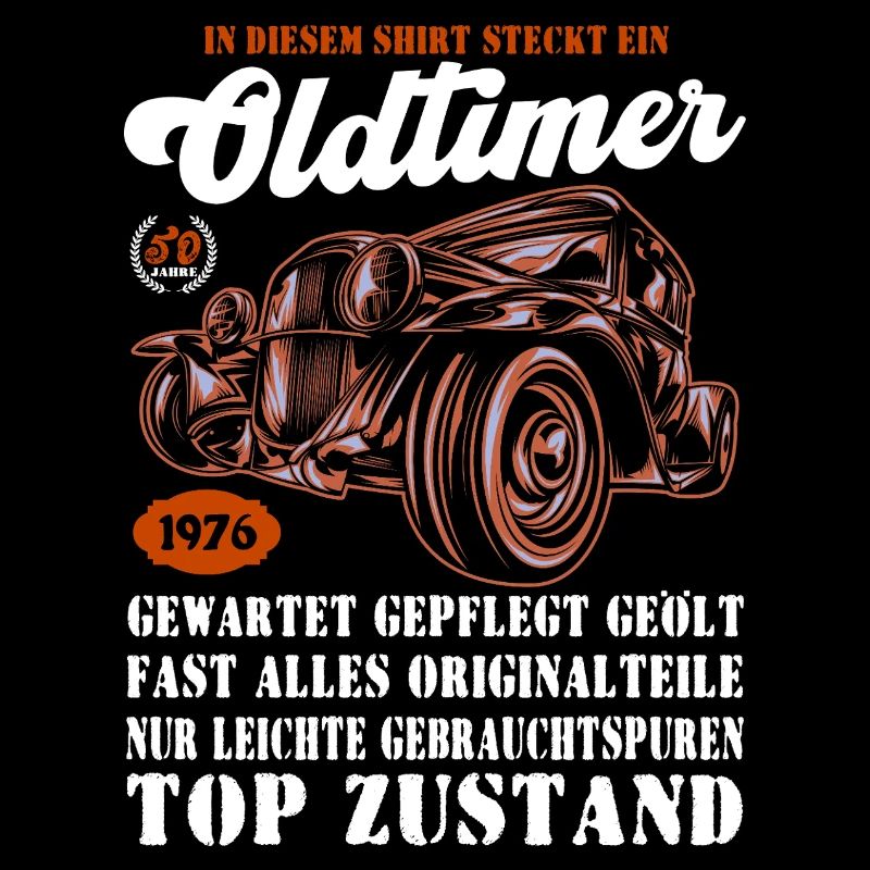 Oldtimer 1976 Retro Auto Illustration 50.