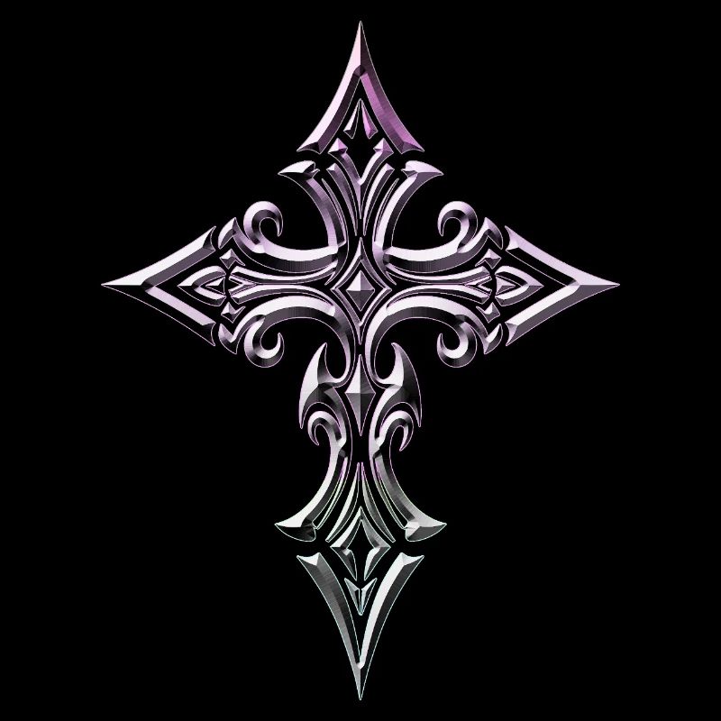 Iridescent Ornate Cross