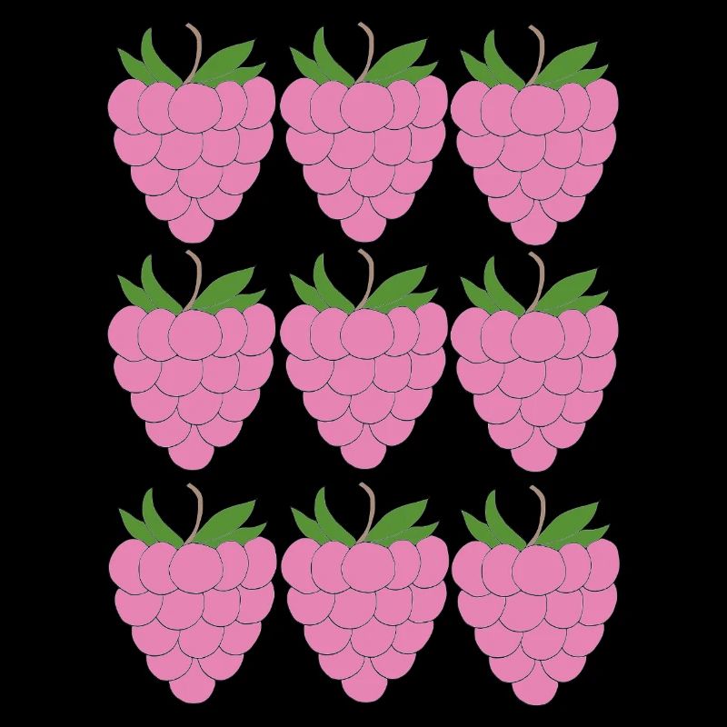 Raspberry Grid Pattern