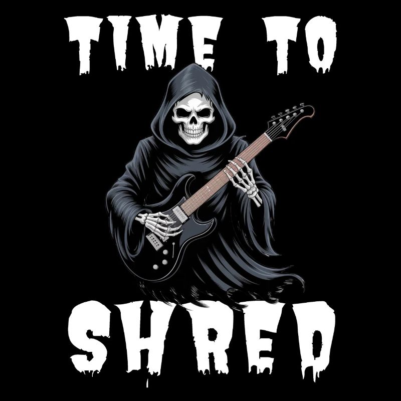 Time To Shred Grim Reaper Guitar