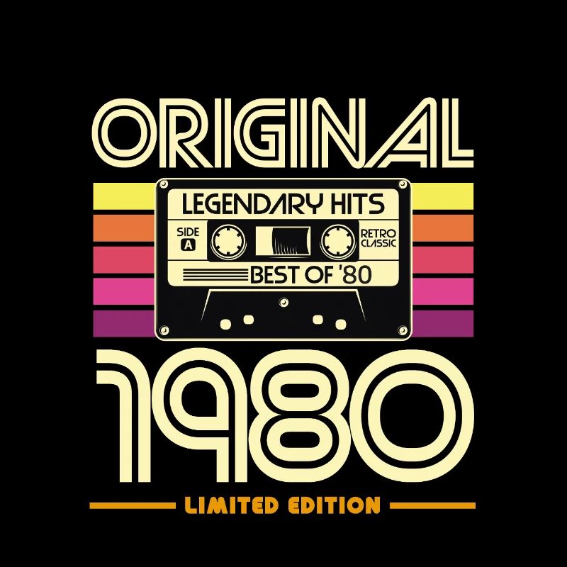 Original 1980 Cassette Retro Édition Limité