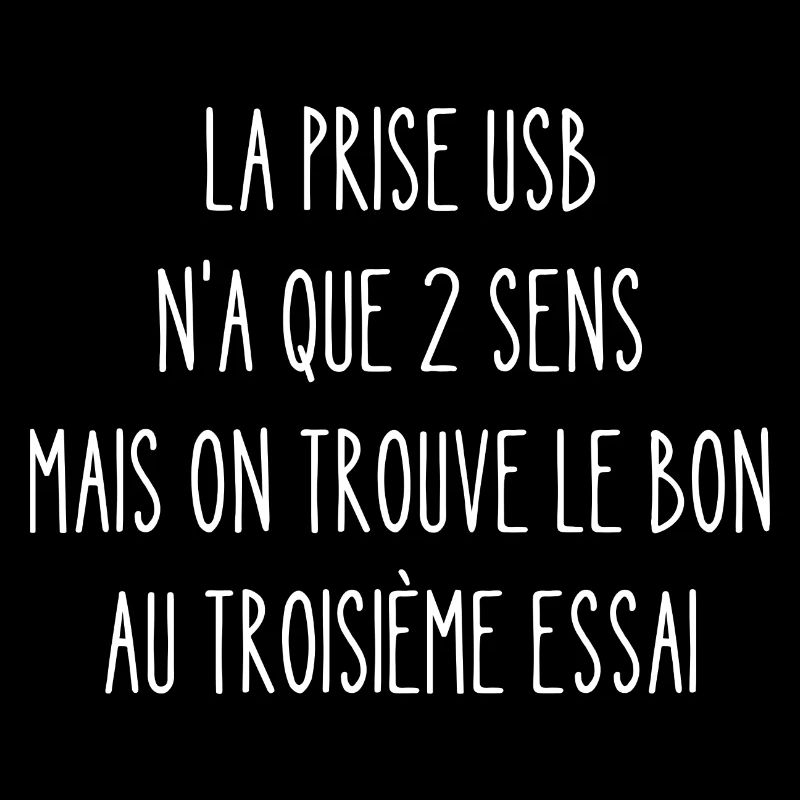 la prise usb n'a que 2 sens