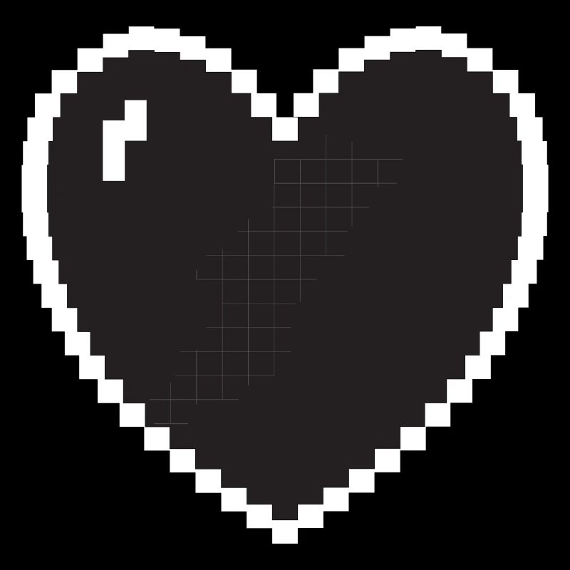 Herz Pixel Gamer Geschenk