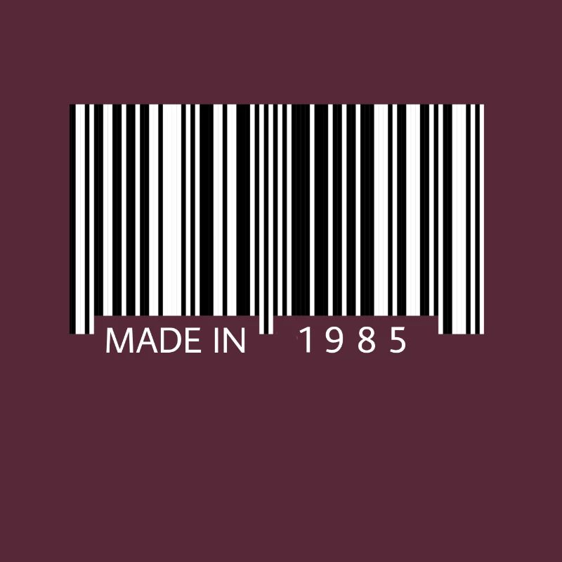 Made in 1985 Barcode Geschenk