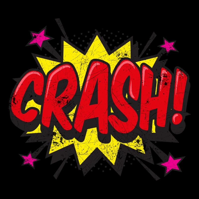 CRASH CRASH! COMIC COMICSTYLE 80s MOTIFS GIFT