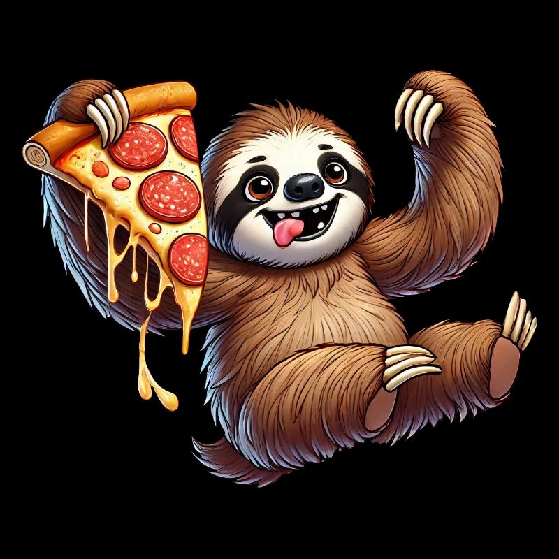 Happy Sloth Pizza Lover Restauration rapide Ital