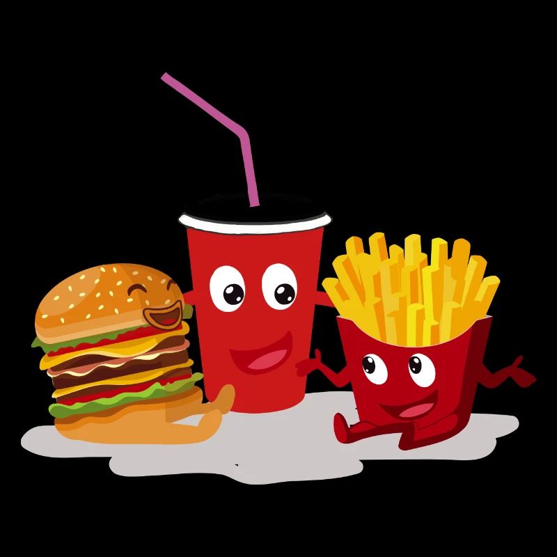 Burger fries and a