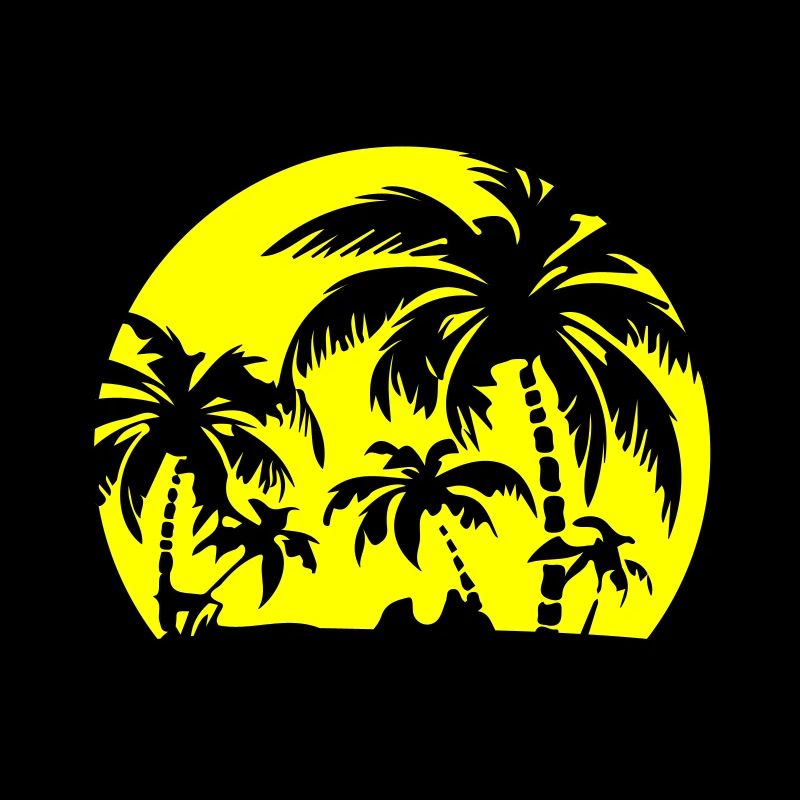 Insel Sommer Palmen Strand