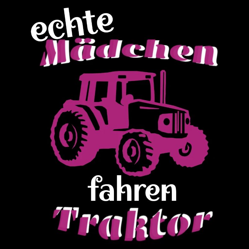 Echte Mädchen fahren Traktor