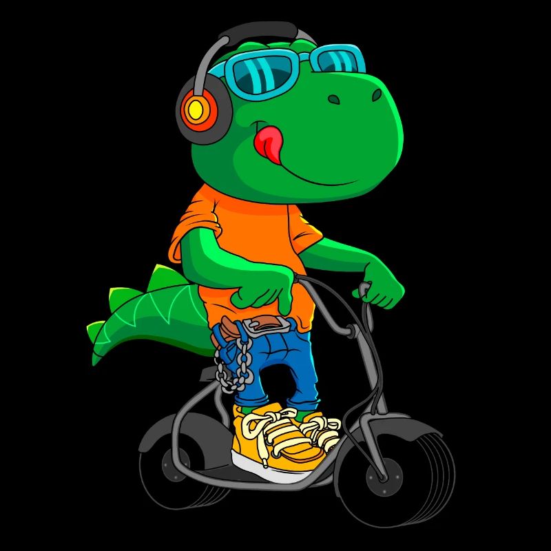 Dino Scooter Dino Lover Drôle d’idée cadeau