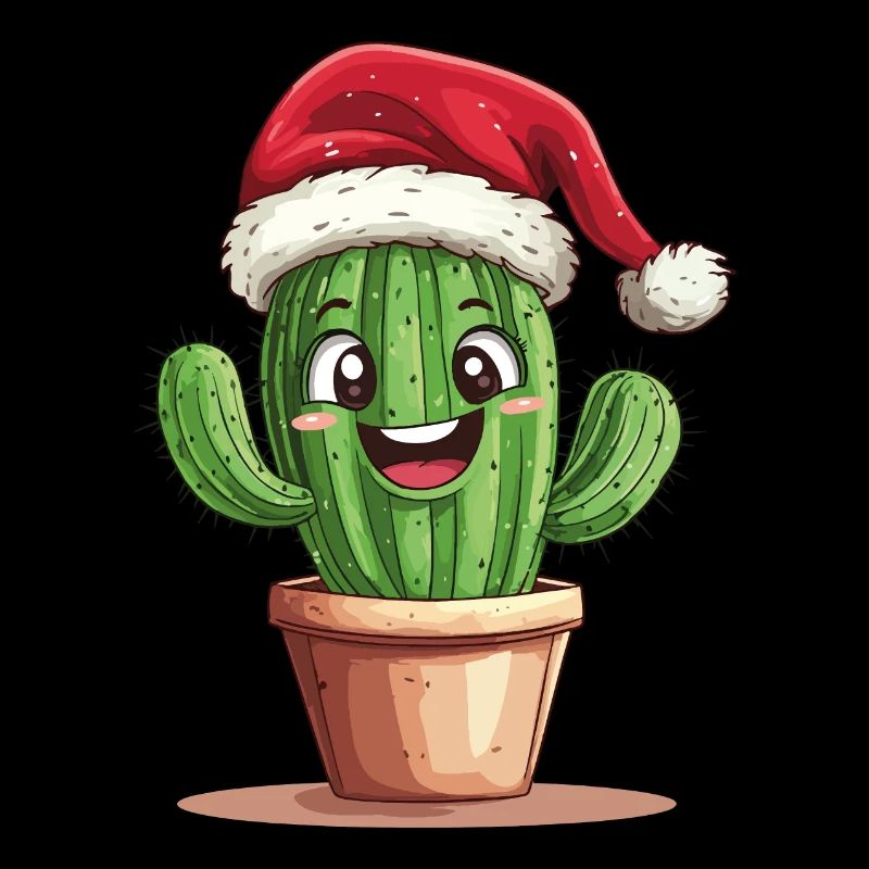 Kaktus Weihnachten Weihnachtskaktus Nikolausmütze