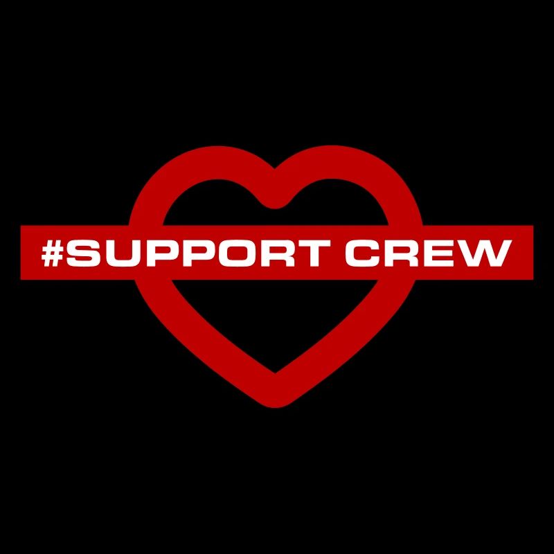 Support Crew Heart Love