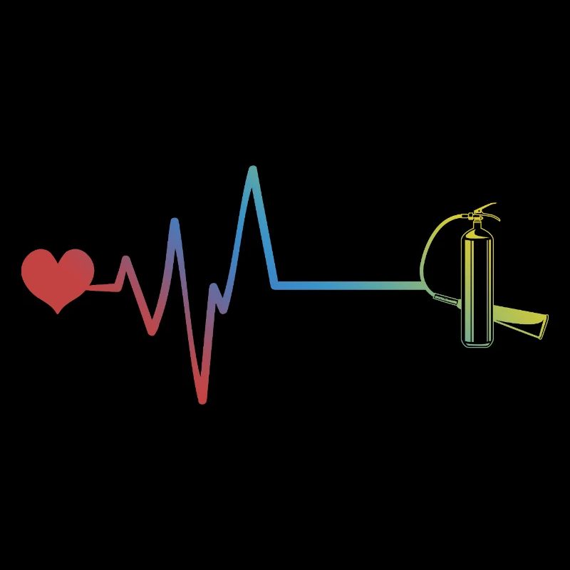 Fire extinguisher pulse heartbeat fire brigade