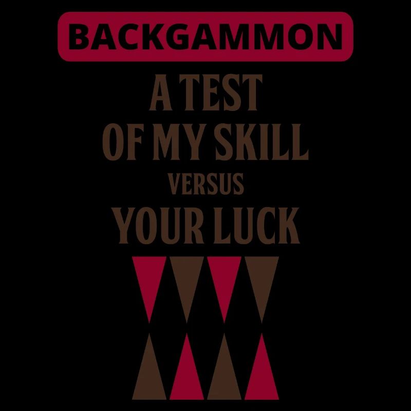 Backgammon Player Board Game Funny Sayings Gift