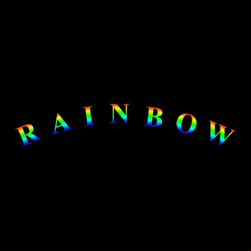Rainbow Text Bent