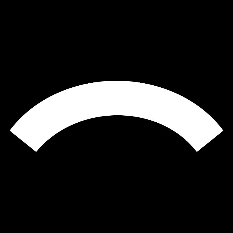 Banner curved top White